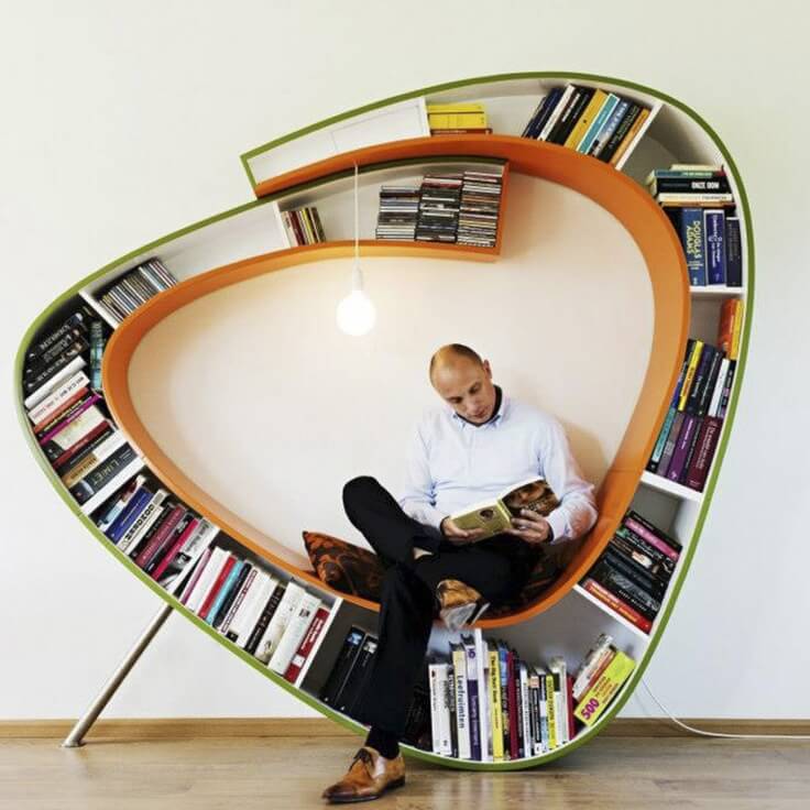 طراحی قفسه کتاب کتابخانه19